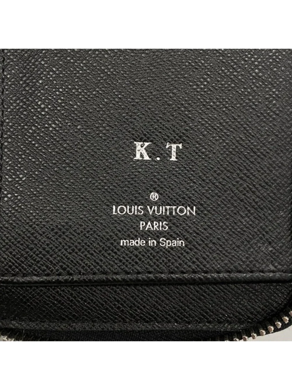 Louis Vuitton Wallet Damier Graphite Zippy Vertical Black Gray Vintage